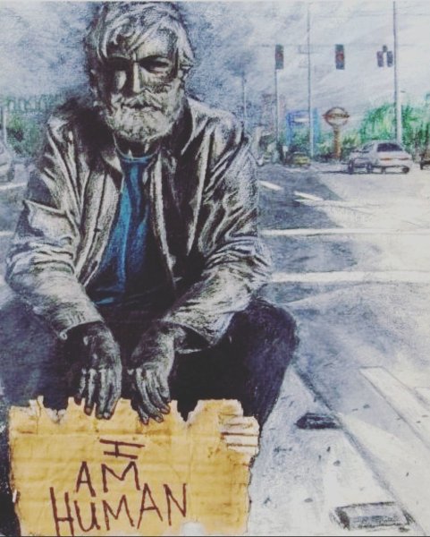 Нарисованный бомж