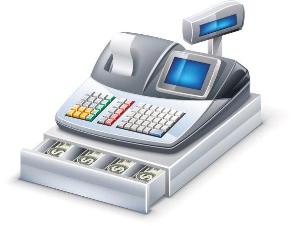 Значок кассовый аппарат