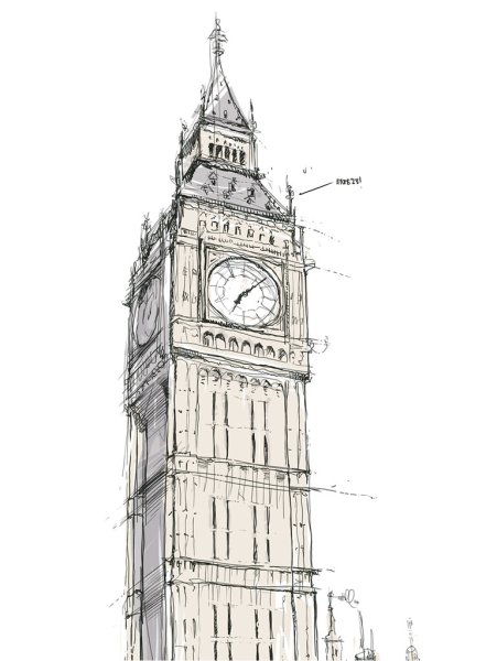 Башня Биг Бен вектор