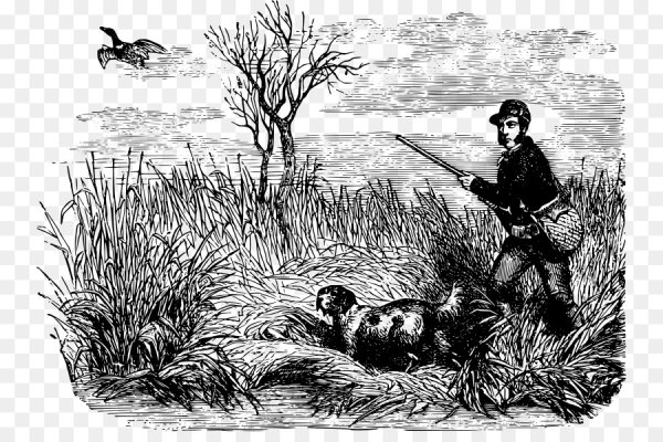 Охотник силуэт