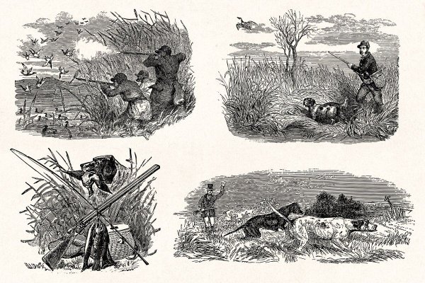 Трафарет охотник