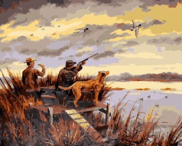 Охотник силуэт