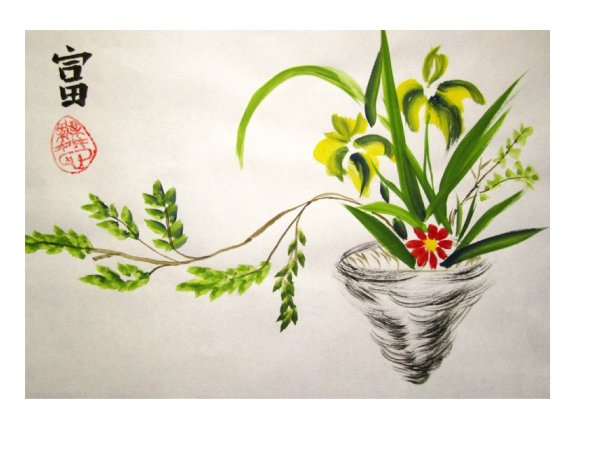 Икебана рисунок