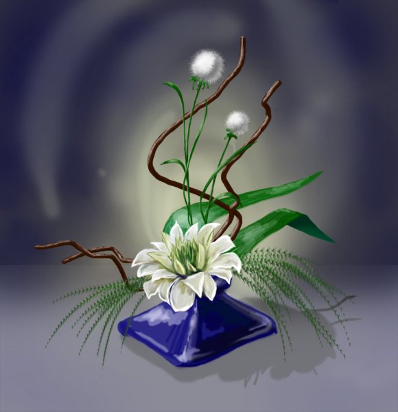 Икебана карандашом