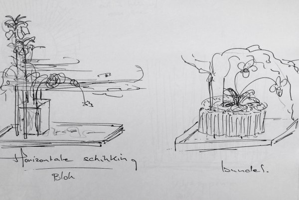 Икебана карандашом