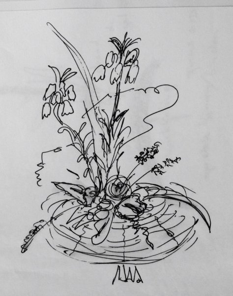 Композиция в стиле Икебаны