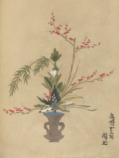 Икебана в Японии рисунок