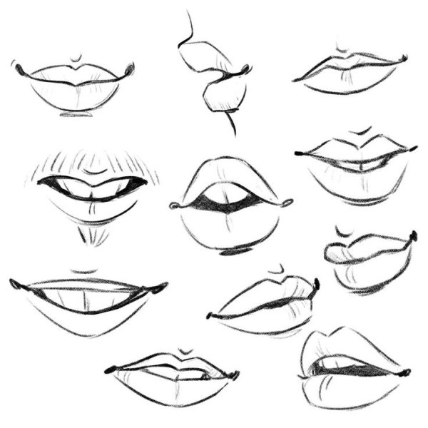 Губы мультяшные