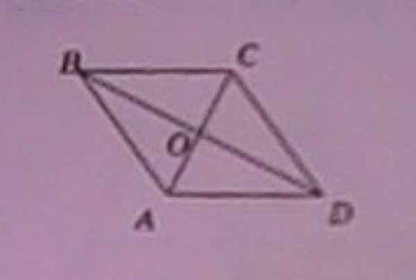 Найдите угол Bad ромба ABCD.
