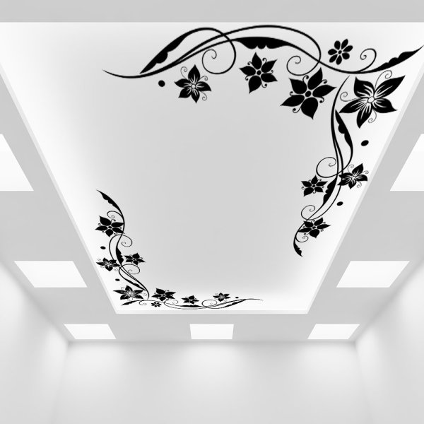 Натяжные потолки с орнаментом