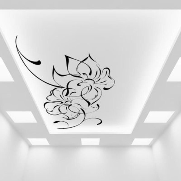 Натяжные потолки с узорами