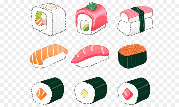 Суши мультяшные