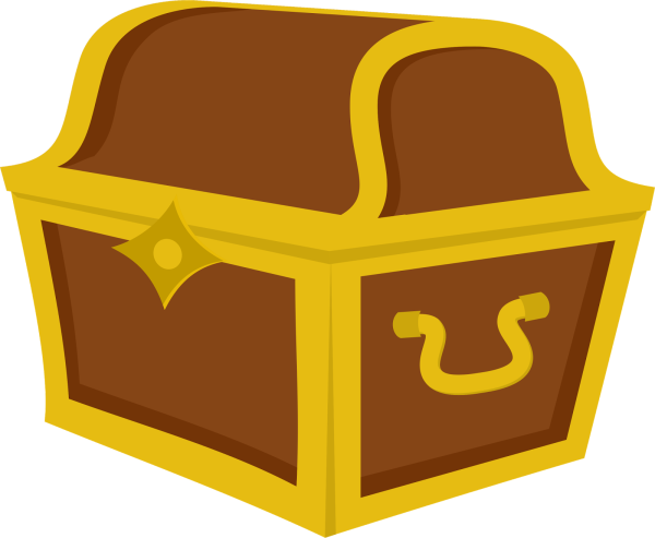 Сундучок на прозрачном фоне