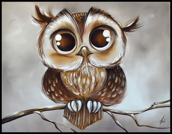 Сова набросок