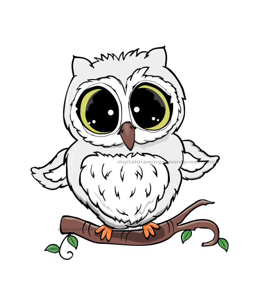 Сова набросок