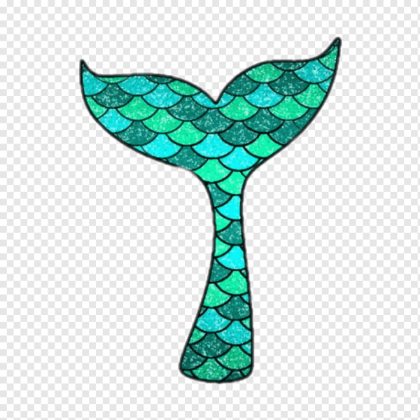 Хвост русалки нарисовать