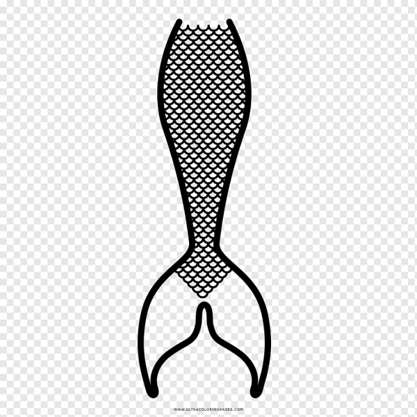 Русалочий хвост трафарет