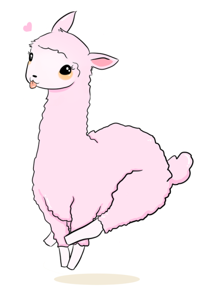 Лама рисунок