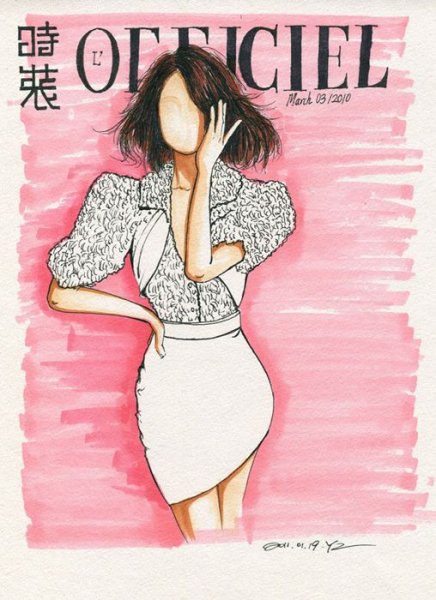 Фэшн иллюстрации обложки