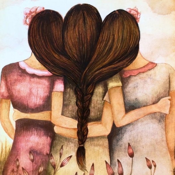 Две подружки мультяшные