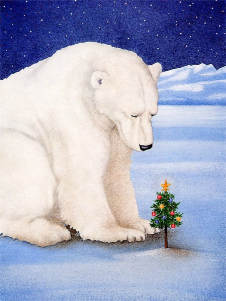 Картина белые медведи