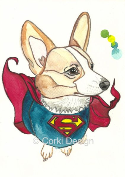 Мультяшные Супергерои корги