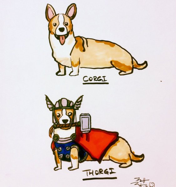 Корги комикс