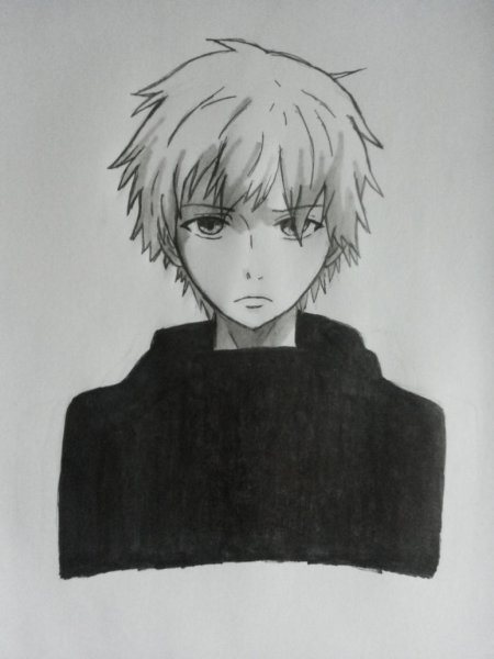 Канеки Кен рисовка