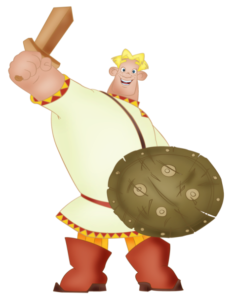 3 Богатыря Алеша Попович раскраска