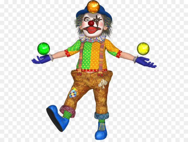 Клоун в векторной графике