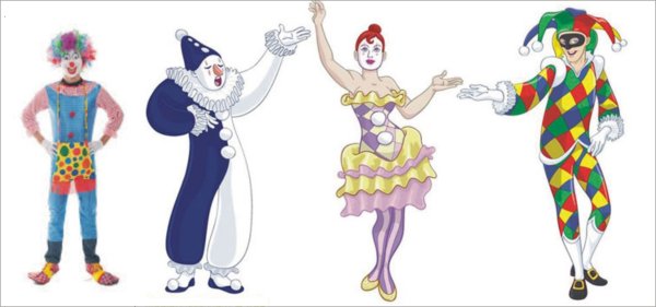 Клоун без заднего фона