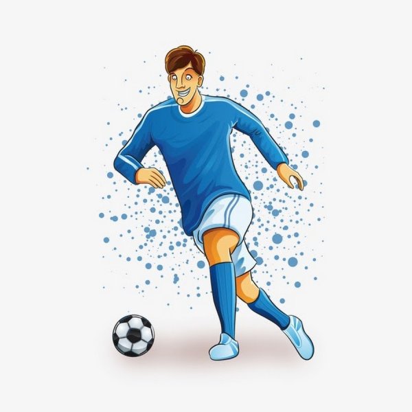 Футболист вектор