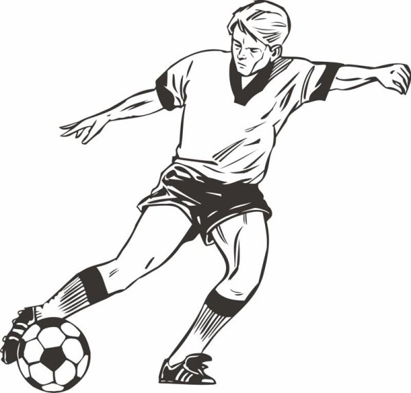 Набросок футболиста