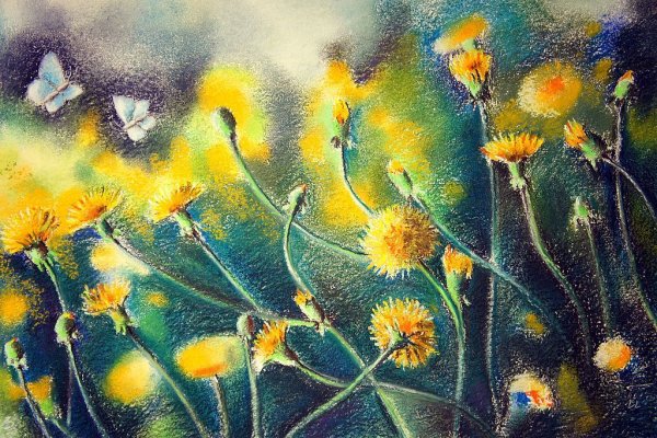 Рисунки пастелью