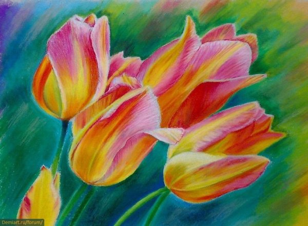 Картины масляной пастелью