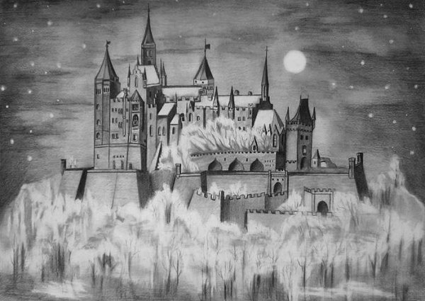 Замок карандашом