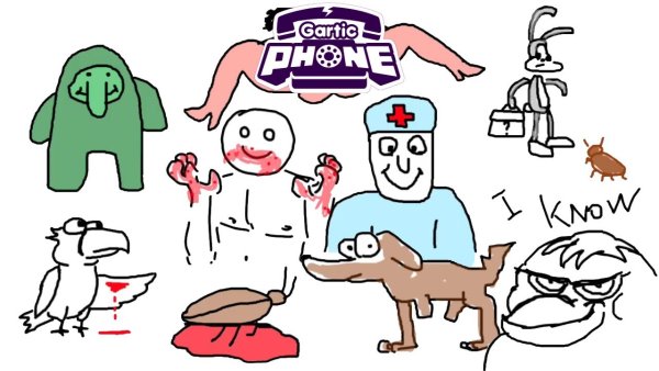 Смешные рисунки в Gartic Phone
