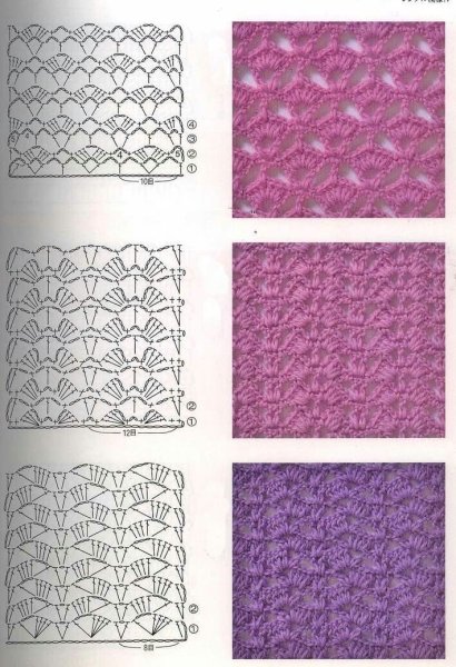 Вязание крючком рисунки и схемы