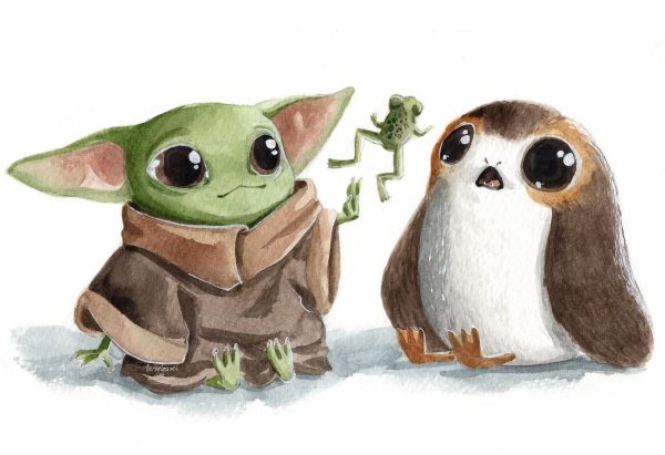 Порг Звездные войны арт