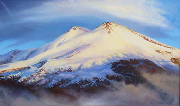 Горы Кавказа Эльбрус картины
