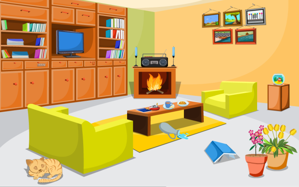 Эскиз гостиной