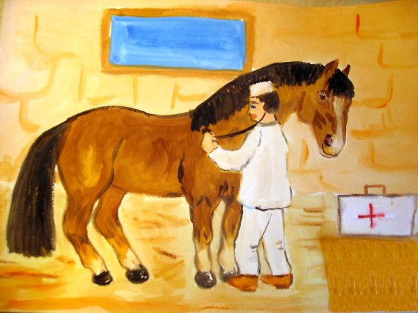 Профессия ветеринар рисунок детский