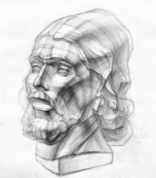 Афродита голова гипсовая МАРХИ