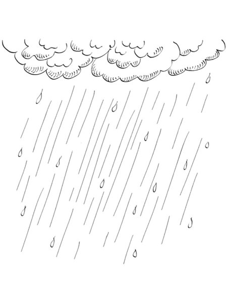 Дождь карточка для детей