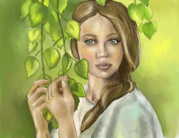 Девушка рисунок