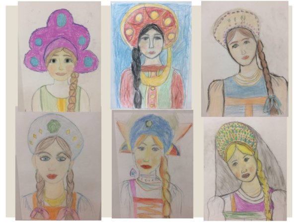 Поэтапный портрет русской красавицы