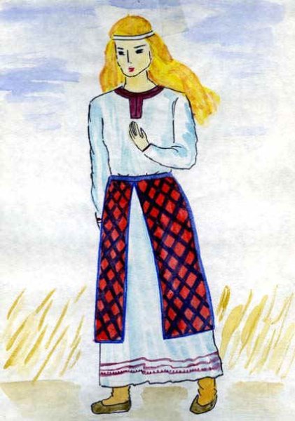 Рисование мужской и женский образ