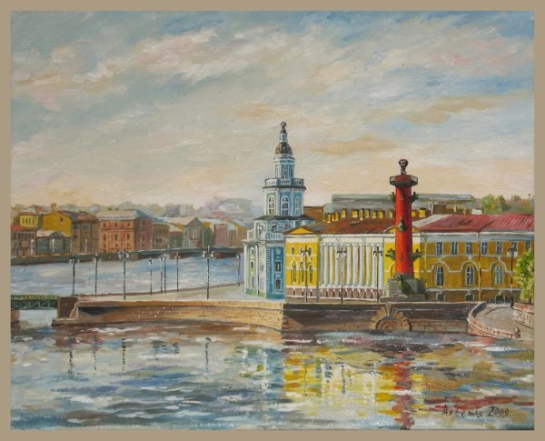 Художники стрелка Васильевского острова
