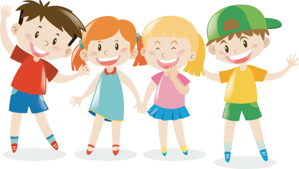 Дети на прозрачном фоне