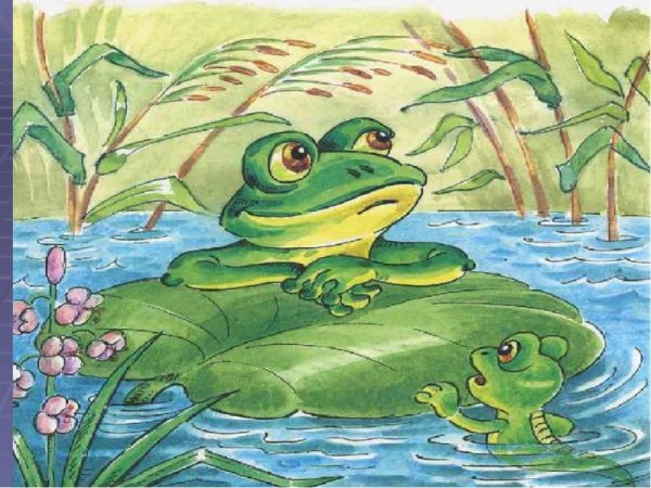 Рисунок к сказке лягушка путешественница